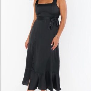 Show Me Your MuMu Clair Midi Dress - Black